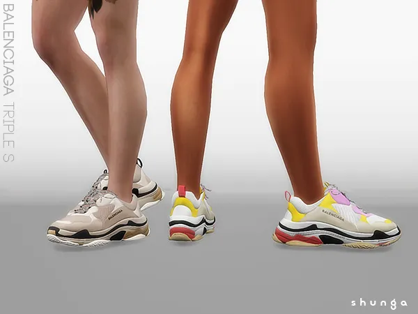 Alpha Balenciaga Triple S - The Sims 4 Custom Content