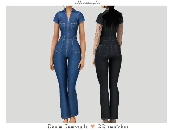 elliesimple - denim jumpsuits - (early access)