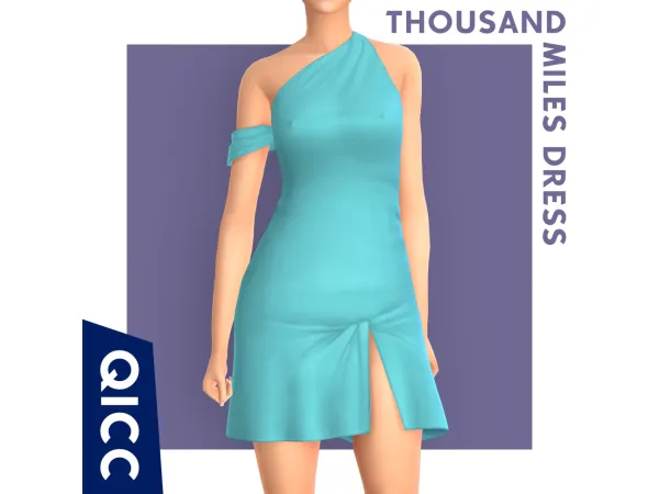 Maxis Match Thousand Miles Dress - The Sims 4 Custom Content