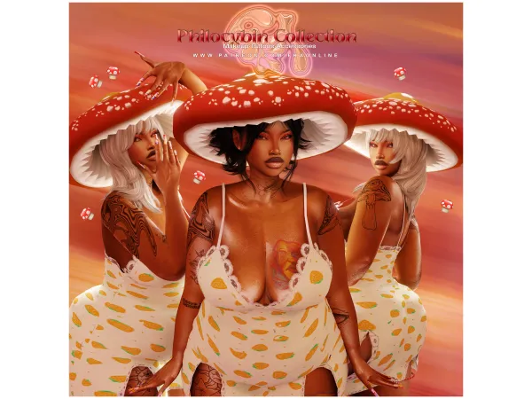 Mix FKA Presents Philocybin Collection by FKA - The Sims 4 Custom Content