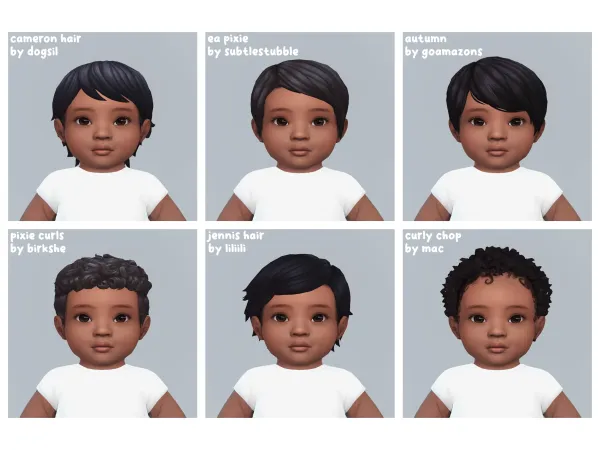 Maxis Match Infant Hair Conversions by Maytaiii - The Sims 4 Custom Content