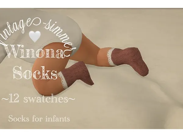 Maxis Match Winona socks (infants) - The Sims 4 Custom Content