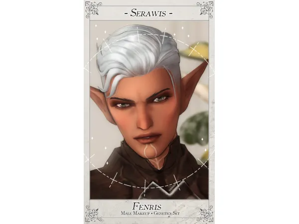 Maxis Match SERAWIS Fenris (makeup genetics set) by Serawis - The Sims 4 Custom Content