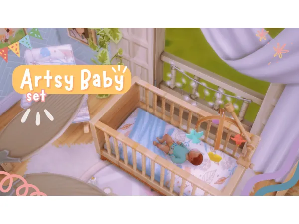 Maxis Match Artsy Baby set by tinysimmer - The Sims 4 Custom Content