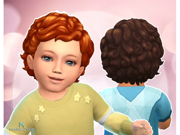 Maxis Match Medium Curly for Infants by Kiara Zurk - The Sims 4 Custom Content