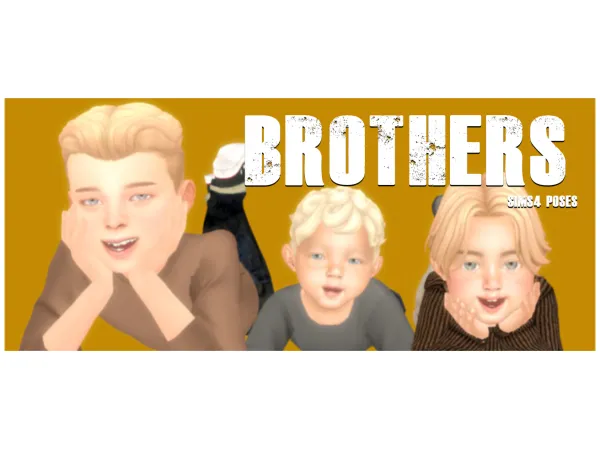 Mix BROTHERS by Pasos Grandes - The Sims 4 Custom Content