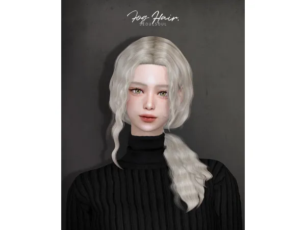 Alpha SIMS4 HAIR FOG - The Sims 4 Custom Content