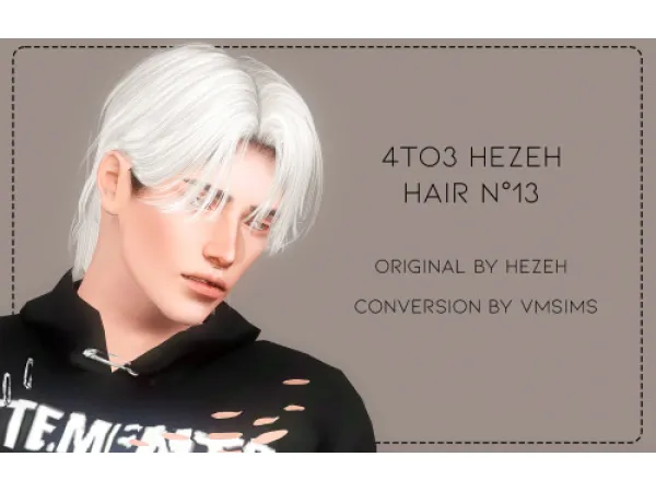 4to3 Hezeh Hair N13 by VMSims - The Sims 3 Custom Content