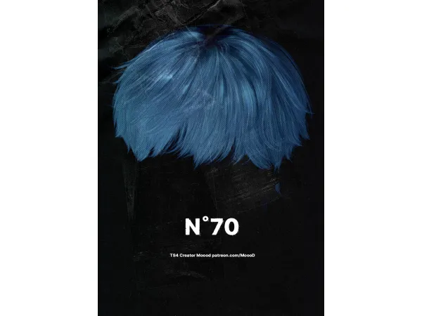 Alpha [SIMS4TS4] MoooD Hair N70 (GARBAGE TIME_JONGSU) by MoooD - The Sims 4 Custom Content