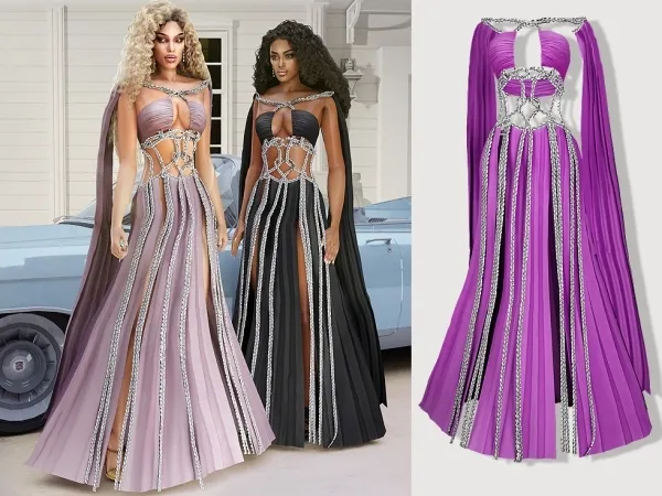 Alpha Nadine Princess Gown from Cannes Film Festival by cool_content_star - The Sims 4 custom content
