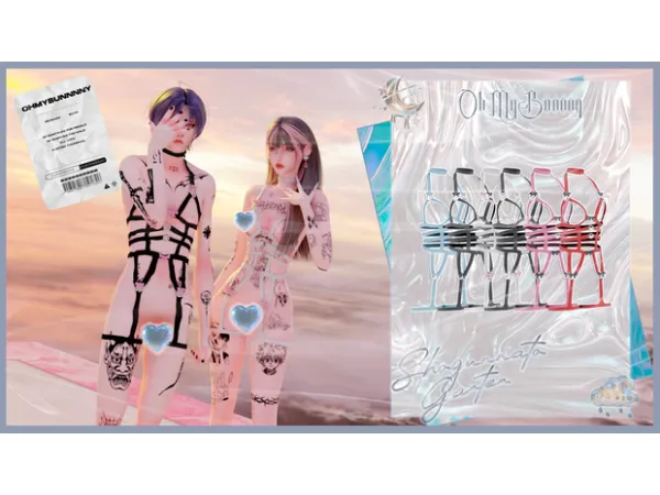 Alpha BUNNY SHOGUNNATO GARTER - The Sims 4 Custom Content