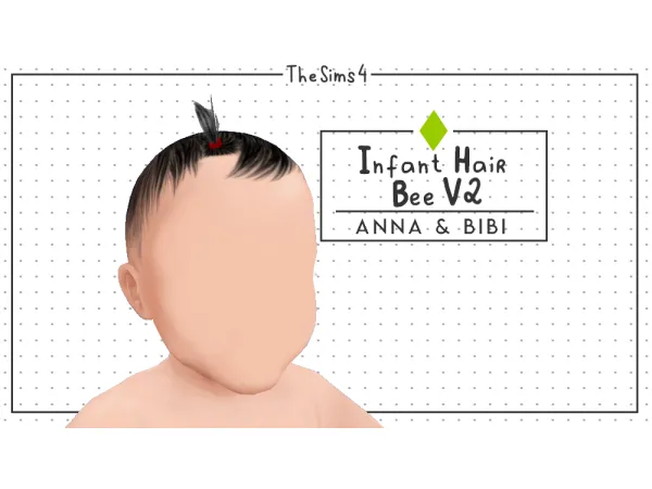 Alpha Infant Hair Bee V2 [AnnaBibi] by Anna Bibi - The Sims 4 Custom Content
