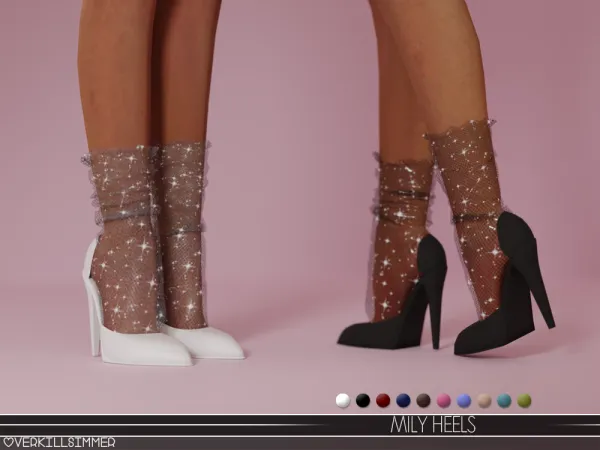 Alpha Mily heels - The Sims 4 Custom Content