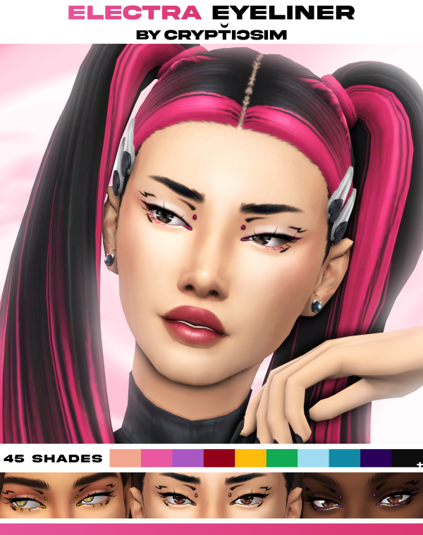 Maxis Match electra eyeliner by simsfinds - The Sims 4 Custom Content