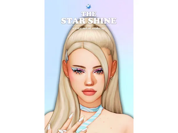 Maxis Match the star shine a cute set of makeup by Lady Simmer - The Sims 4 Custom Content