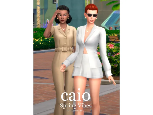 Maxis Match Spring Vibes A 8 items set by Caio - The Sims 4 Custom Content