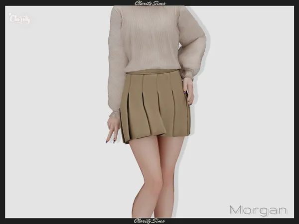Alpha Morgan Skirt Child - The Sims 4 Custom Content