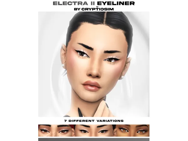 Maxis Match electra ii eyeliner by crypticsim - The Sims 4 Custom Content