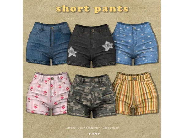 Alpha short pants - The Sims 4 Custom Content