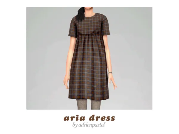 Maxis Match Aria Dress by AdrienPastel - The Sims 4 Custom Content
