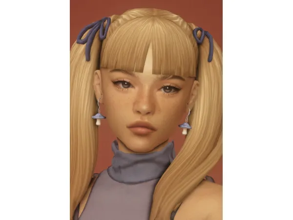 Maxis Match ocean pigtails by dogsill - The Sims 4 Custom Content