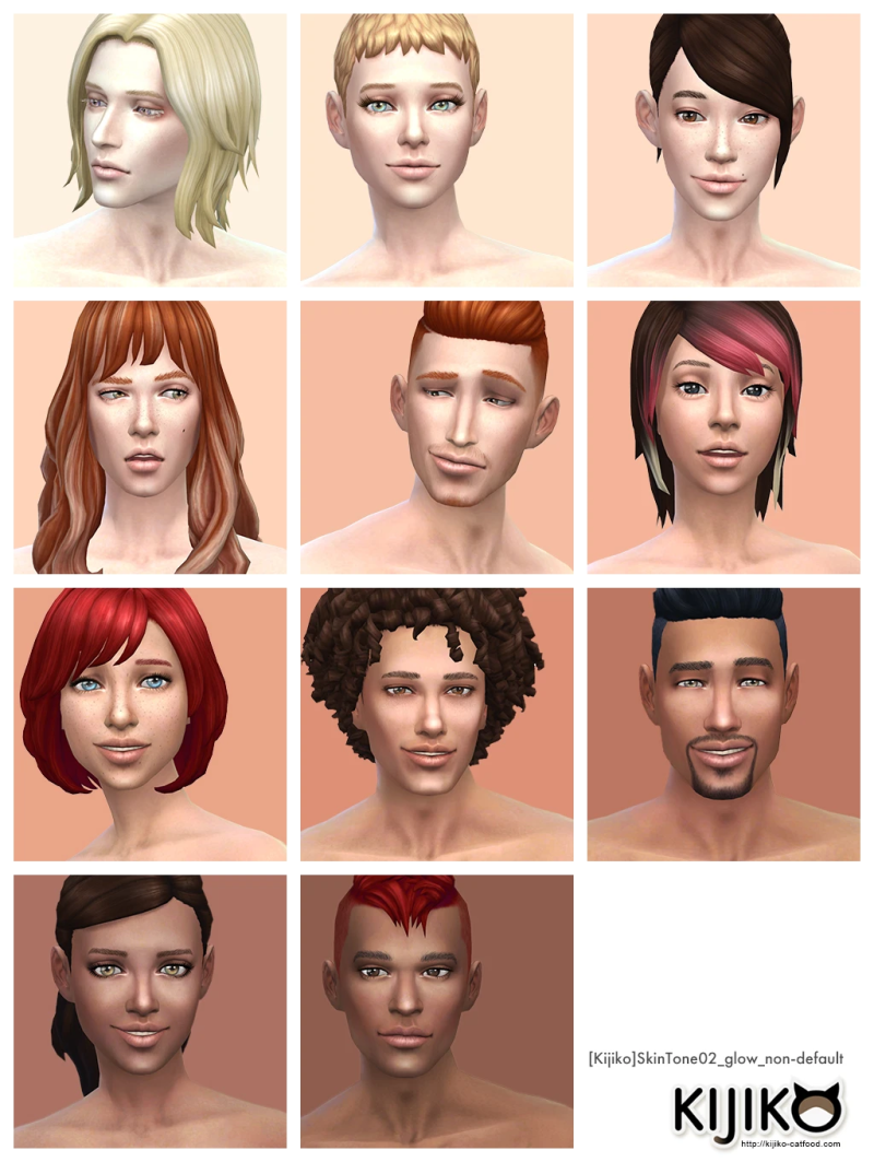 Симс 4 дефолт скин. SIMS 4 default Skin. SIMS 4 skintones default kijiko. Симс 4 дефолтный скинтон. Симс 4 цвета кожи.