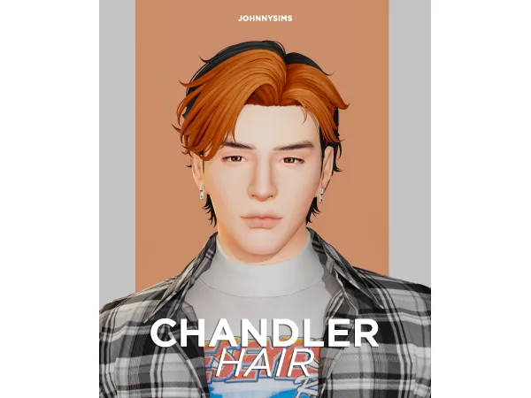 Maxis Match Chandler Hair by JohnnySims - The Sims 4 Custom Content