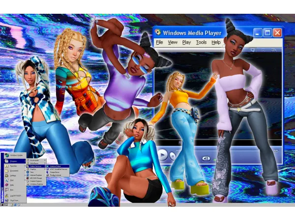 Mix Y2K Set by Saruin - The Sims 4 Custom Content