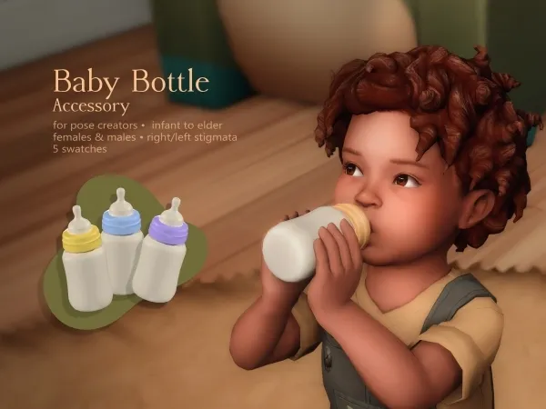 Mix Baby Bottle Accessory - The Sims 4 Custom Content