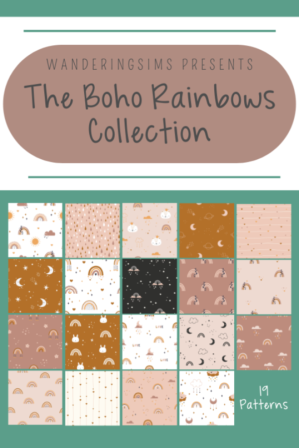 Introducing the Boho Rainbows Collection by simsfinds - The Sims 3 Custom Content