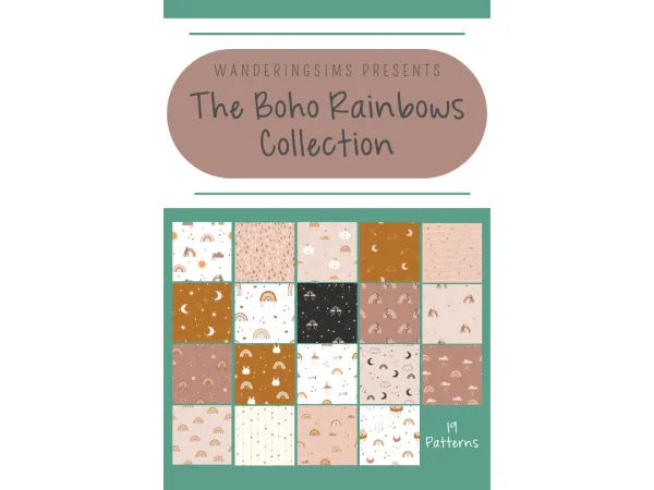 Introducing the Boho Rainbows Collection - The Sims 3 Custom Content