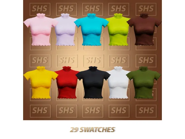 Maxis Match Phoebe Top by Sehablasimlish - The Sims 4 Custom Content