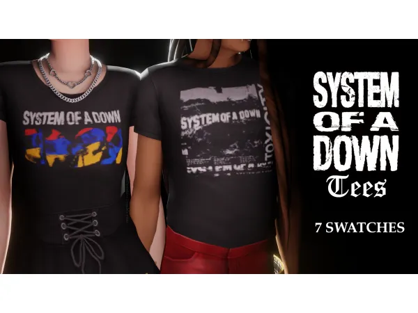 Maxis Match system of a down tees by mellosakicc - The Sims 4 Custom Content
