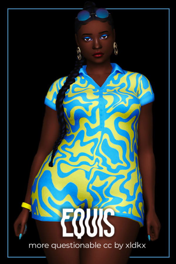 Maxis Match equis playsuit its a romper y'all by simsfinds - The Sims 4 Custom Content
