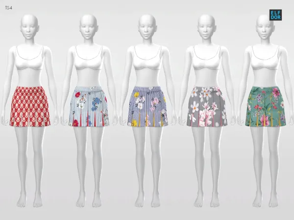 Maxis Match Mini Skirt 3 - The Sims 4 Custom Content