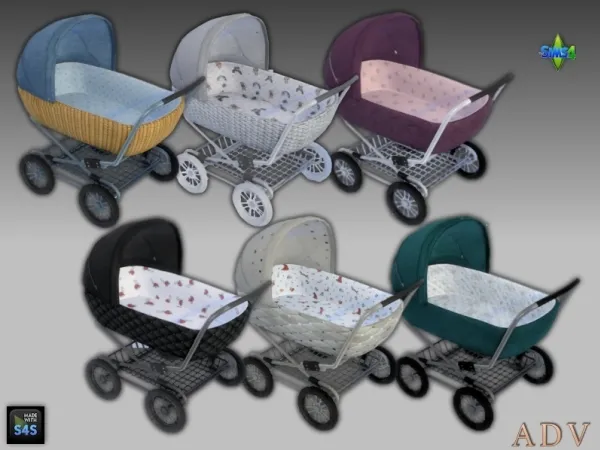 Alpha strollers for infants - The Sims 4 Custom Content