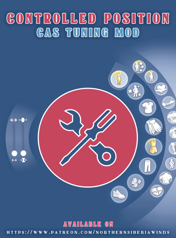Mix CAS TUNING CONTROLLED POSITION MOD v12 by simsfinds - The Sims 4 Custom Content