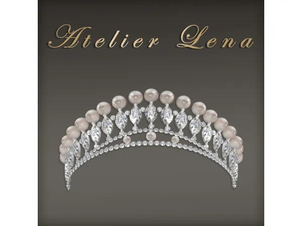 Mix [Atelier Lena] Queen Tiara by Atelier Lena - The Sims 4 Custom Content