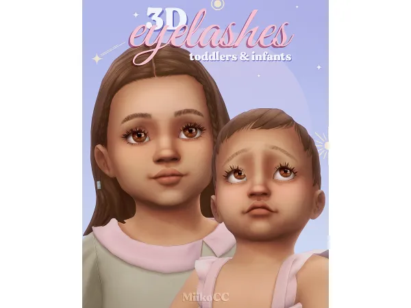 3D eyelashes for toddlers & infants by Miiko