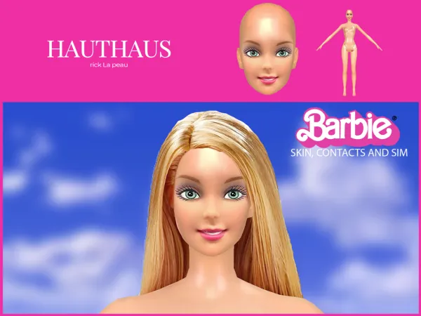 Alpha Barbie Doll Skin and Sim for by Hauthaus - The Sims 4 Custom Content