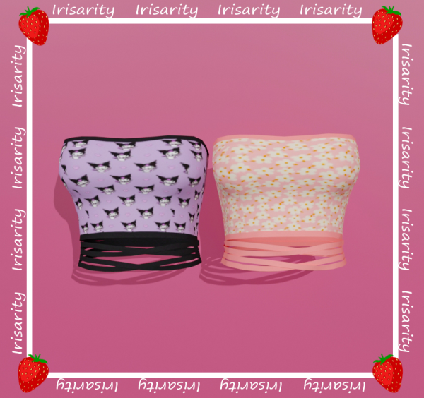 Alpha Lily Top by simsfinds - The Sims 4 Custom Content