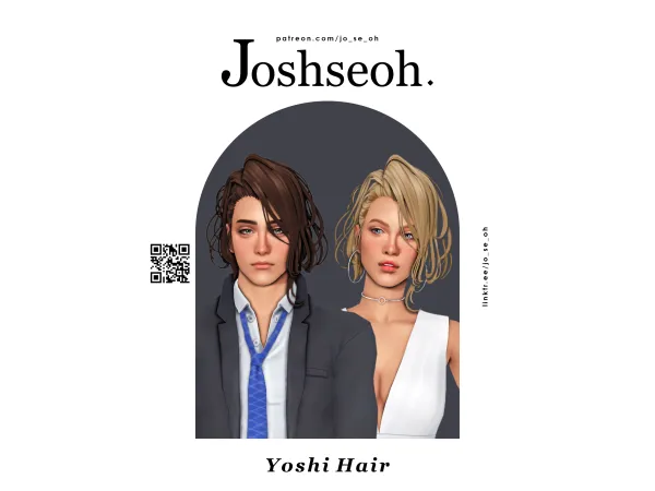 Maxis Match Yoshi Hair (jo_se_oh joshseoh) by Josh - The Sims 4 Custom Content