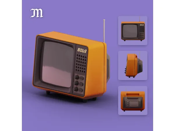Maxis Match Thrifted TV by myshunosun - The Sims 4 Custom Content