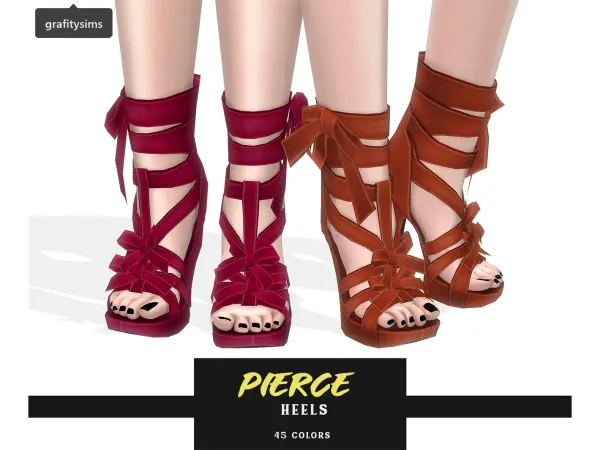 Alpha Pierce Heels - The Sims 4 Custom Content