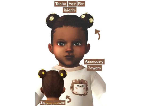 Maxis Match Tanika hair - The Sims 4 Custom Content