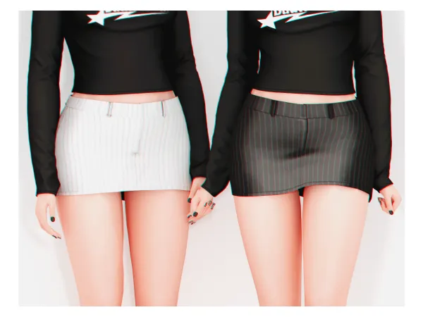Alpha Flower Skirt - The Sims 4 Custom Content