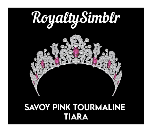 Alpha Savoy Pink Tourmaline Tiara by simsfinds - The Sims 4 Custom Content