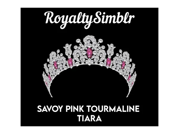 Alpha Savoy Pink Tourmaline Tiara - The Sims 4 Custom Content