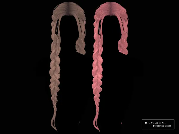 Alpha Miracle Hair - The Sims 4 Custom Content