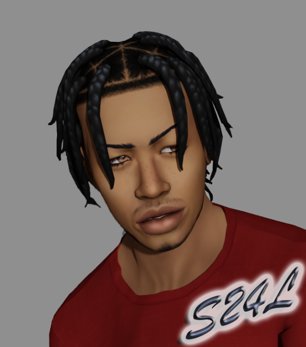 Maxis Match HSY braids full head by simsfinds - The Sims 4 Custom Content